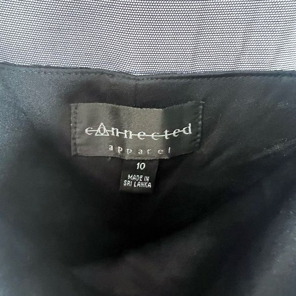 NWTย Connected Apparel Mesh Back Sleeve Ruffle Tiered BodyCon LBD Size 10 ๐ - Picture 6 of 7